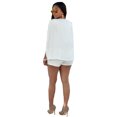 thumbnail image 4 of Womens Blazer Split Sleeve Open Front Casual, 4 of 4