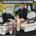 thumbnail image 2 of Yuyamidu Santa Claus Golf Cart Seat Covers 2 Passenger, Merry Christmas Golf Cart Towel Seat Covers with Shortage Pockets, Universal Club Car Golf Cart Accessories Non-Slip and Anti-Hot, 2 of 7