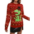 thumbnail image 5 of Women's Ugly Christmas Pullover Sweaters Long Sleeve Cute Sweaters for Wintertime and Holiday Parties, 5 of 9