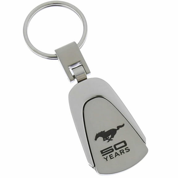 Ford Mustang 50 Years Keychain & Keyring - Teardrop