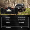 thumbnail image 5 of Roll Bar Grab Handles with Dome Light for Jeep Wrangler CJ YJ TJ JK JL Gladiator JT 1945- Interior Lights Bar Red, 5 of 5
