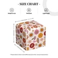 thumbnail image 4 of Fotbe Fall 70s Groovy Hippie Porta Pañuelos Decorativo de Cuero, Caja Cuadrada Moderna para Pañuelos Faciales, Organizador y Dispensador 5x5x5'', 4 of 7