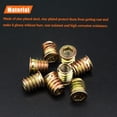 thumbnail image 2 of Insertos Roscados 5/16-18 Insertos para Madera Insertos Roscados de Acero para Muebles de Madera Tornillo HELIFOUNER 40 Piezas Insertos Roscados 5/16 -18 x 15 mm con Llave Hexagonal para Muebles de Ma, 2 of 5