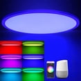 thumbnail image 2 of Lámpara de techo inteligente con wifi Homekit, aplicación de código de barrido, conexión directa, control remoto por voz, interruptor temporizador de 24 W, 2 of 6
