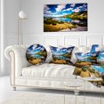 thumbnail image 3 of Designart Long View of Seven Rila Lakes - Landscape Printed Throw Pillow - 12x20, 3 of 5