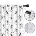 thumbnail image 4 of Blackout Kids Curtains,White Dancing Skeleton Pattern Childrens Insulated Curtains Set Of 2,Bedroom Essentials,Toddler Room Decor 42"x63", 4 of 5
