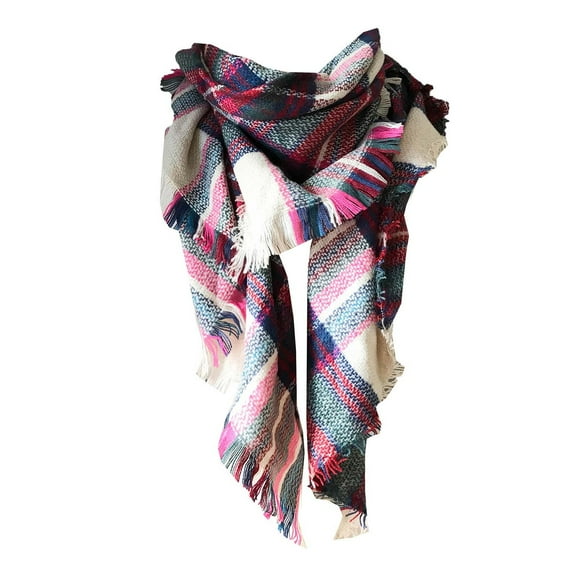 Womens Scarf Lined Shawl Scarf Thick Knitted Scarf Warm Large Scarves Shawl Short Scarf Women's Fashion Scarves Beige One Size