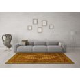 thumbnail image 3 of Ahgly Company Machine Washable Indoor Rectangle Persian Yellow Traditional Area Rugs, 6' x 9', 3 of 4