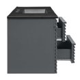 thumbnail image 4 of Modway Render 48" Wall-Mount Bathroom Vanity in Gray Black, 4 of 10