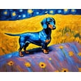 thumbnail image 4 of Stephen Chambers 24x20 White Modern Wood Framed Wall Art Titled - Dachshund 3, 4 of 6