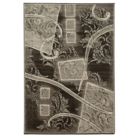 Hawthorne Collection 2' x 3' Rug in Brown and Cream