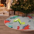thumbnail image 5 of Sikiie Cute Dinosaur Nativity Christmas Tree Skirt, Jesus Christian Winter Holiday Tree Mat Decoration(30-48IN)30", 5 of 6