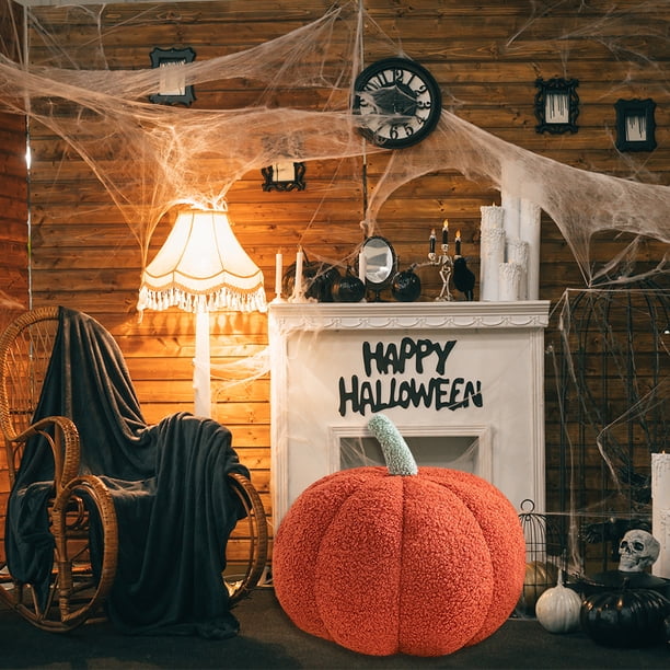 Almohada de calabaza de Halloween, almohada suave de 7/11 pulgadas, relleno de cojín, regalo para niños