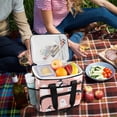 thumbnail image 5 of FORMRS Insulated Cooler Bag 24 Cans Capacity Soft Leakproof Lunch Box with Side Pockets, Pink Cartoon Halloween, 5 of 7