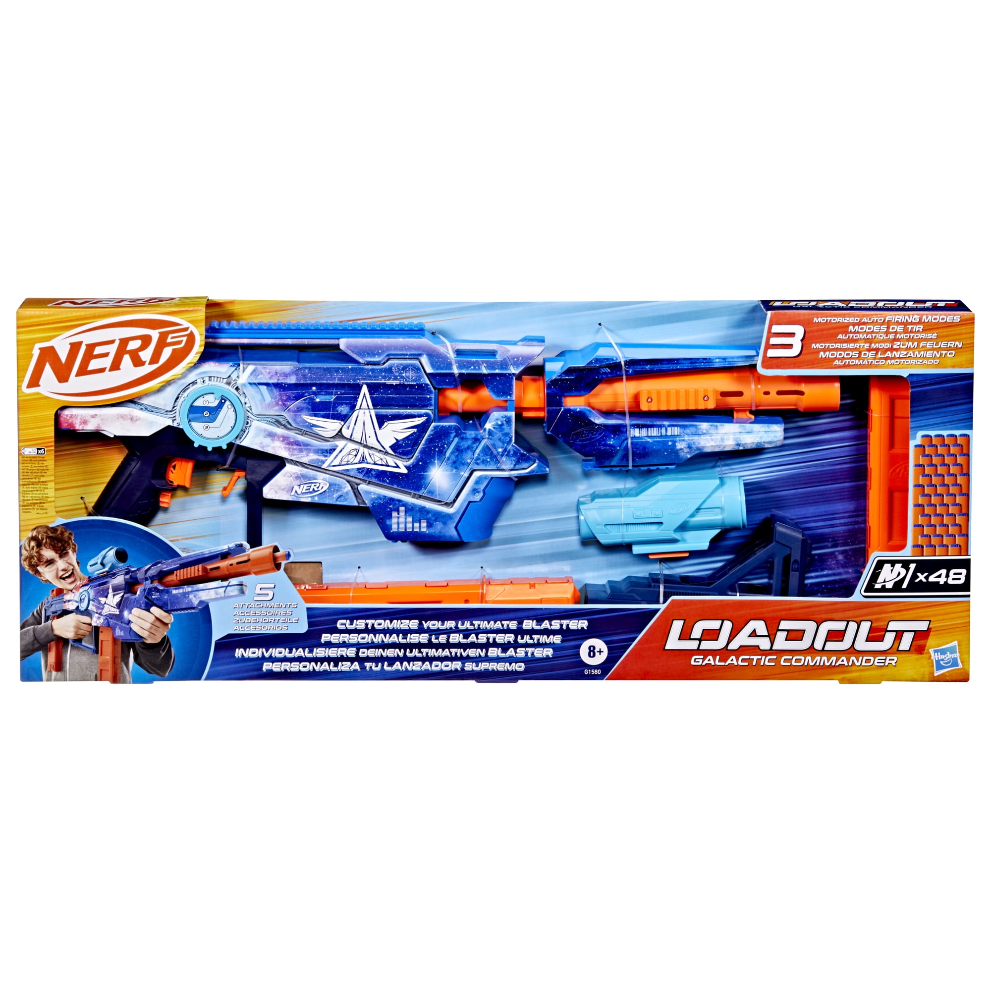 Nerf Loadout Galactic Commander Blaster and 48 N1 Darts, NERF