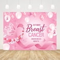thumbnail image 2 of Breast Cancer Awareness Backdrop Banner with 7x5ft, Hope Faith Strength Courage Breast Cancer Pink Ribbon Banner Photography Background for Party Decor Photo Booth Studio Props, 2 of 4