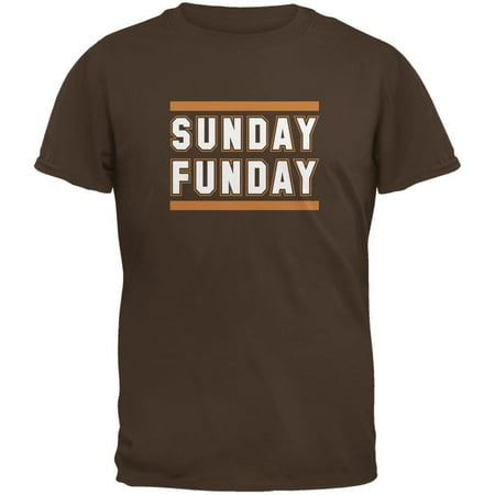 Sunday Funday Cleveland Brown Adult T-Shirt