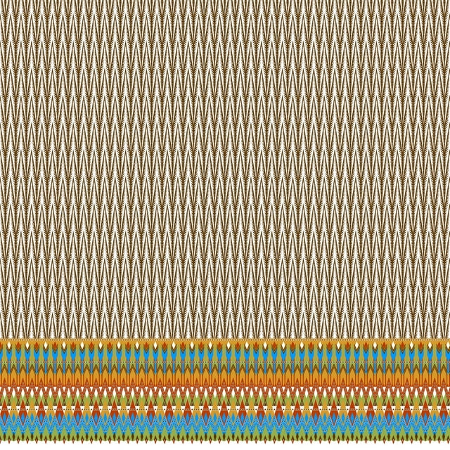 Soimoi Modal Satin Fabric Ikat Panel Print Sewing Fabric Yard 42 Inch Wide