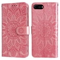 thumbnail image 2 of Funda tipo cartera GANGXUN para iPhone SE 2020 , diseño girasol, cuero PU, soporte, cierre magnético, tarjetero, 2 of 5