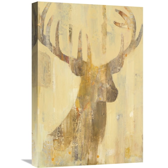 Global Gallery Albena Hristova 'Golden Antlers I' Canvas Wall Art