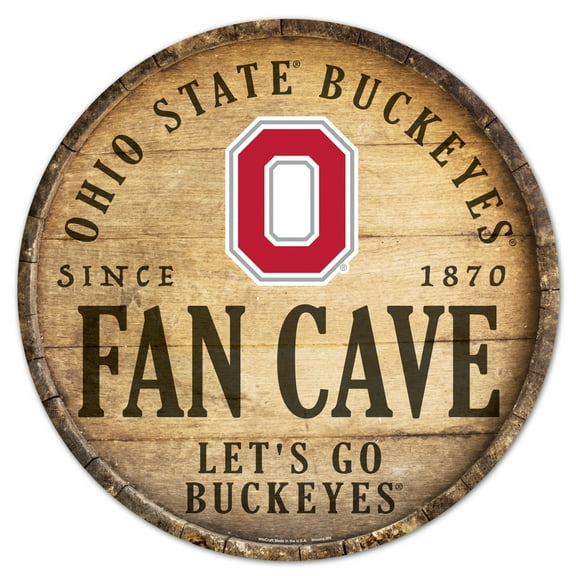 WinCraft Ohio State Buckeyes 14'' Circular Wood Sign