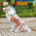 thumbnail image 4 of Clear Dog Raincoat, Transparent PVC Cape Style Pet Rain Jacket with Hidden Leash Hole, Adjustable Double Buckle for Large Dogs(2XL,Light Blue), 4 of 4