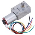 thumbnail image 4 of Daboolka Motor de engranajes Reductor de velocidad de engranaje helicoidal Torsión Hgh con cepillo codificador Motores CC DC12V JGY371100RPM, 4 of 8