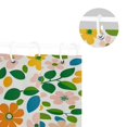 thumbnail image 5 of Yayeee Shower Curtain with Hooks 72"x72" Waterproof Fabric Bathroom Hanging Decor, Retro Orange Floral, 5 of 5