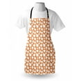 thumbnail image 4 of Peach Apron, Pattern with Silhouette Peaches Tasty Delicious Snacks Theme Illustration, Unisex Kitchen Bib with Adjustable Neck for Cooking Gardening, Adult Size, Pale Orange and White, by Ambesonne, 4 of 4