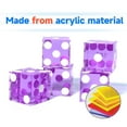 thumbnail image 3 of Juego de Dados GSE 19 mm Pro Morado Casino Set de 5, 3 of 7