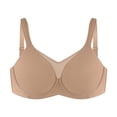 thumbnail image 1 of HSIA Cardi Comfort Plus Size Bra Underwire Smoothing Wide Strap Full Coverage Unlined Minimizer T-shirt Bra, 1 of 8