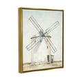 thumbnail image 5 of Stupell Industries Windmill Farm Landscape Neutral Blue Brown Painting Metallic Gold Framed Floating Canvas Wall Art, 16x20, by Ethan Harper, 5 of 5