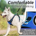 thumbnail image 4 of Dog Harness for Large Dogs, No Pull Service Vest with Reflective Strips and Control Handle, Adjustable and Comfortable for Easy Walking, No Choke Pet Harness with 2 Metal Rings, Pink, L, 4 of 9