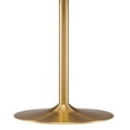 thumbnail image 4 of Modway Amuse 40" Round Mid-Century Modern Pedestal Dining Table in Gold White, 4 of 7