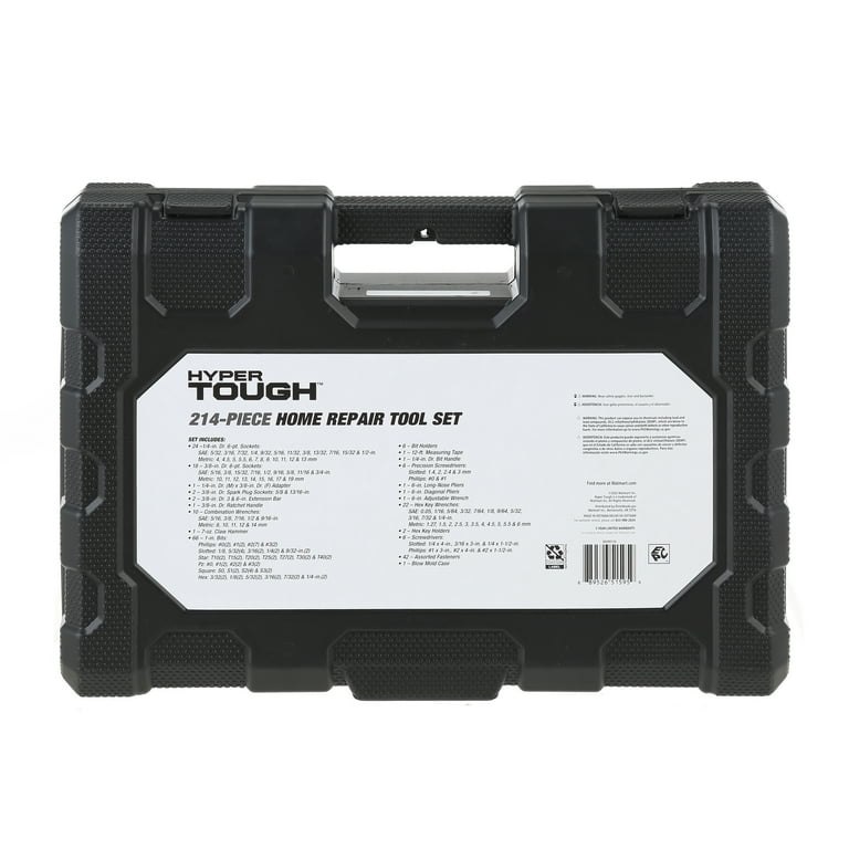Hyper Tough 215pc Home Tool Set - Walmart.com Hyper Tough 215pc Home Tool Set - Walmart.com