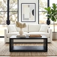 thumbnail image 2 of Evelyn&Zoe Osmond Easy Assembly Medium Density Fiberboard Coffee Table, Black Grain, 2 of 7