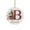 B, variant on AZXY Christmas Hanging Ornament,K Monogram Initial Round Acrylic Christmas Tree Ornament with Santa,Personalized Custom Xmas Hanging Decor for Christmas Tree,Indoor Home Christmas Decor