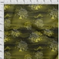 thumbnail image 4 of oneOone Cotton Silk Dark Olive Green Fabric Sea Corals Fabric For Sewing Printed Craft Fabric By The Yard 42 Inch Wide, 4 of 4