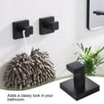 thumbnail image 3 of KOKOSIRI Bath Towel Bar Set Bathroom Hardware Accessories Set Toilet Paper Holder Towel Holder Towel Ring Coat Hook Matte Black B09A5-BK, 3 of 7