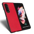 thumbnail image 4 of Dteck Leather Case for Samsung Galaxy Z Fold 3 Solid Color PU Leather Slim Thin Lightweight Shockproof Folding Case Cover for Samsung Galaxy Z Fold 3,Red, 4 of 5