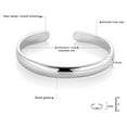thumbnail image 2 of Vonky Femmes Solide 925 Sterling Sterling Bangle d'ouverture réglable Bracelet Filles Bijoux Anniversaire Cadeau d'anniversaire, 2 of 5