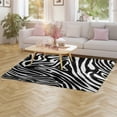 thumbnail image 4 of 3D Colorful Zebra Pattern Soft Comfy Area Rugs Carpet Suitable for Living Room Kitchen Bedroom Laundry Room Home Decorations 59"x71", 4 of 7