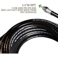 thumbnail image 2 of Sewer Jetter Kit for Pressure Washer, 100 FT 1/4 Inch NPT Drain Cleaning Hose, Orifice 4.0 Button Nose and Rotating Sewer Jetting Nozzle, 4000 PSI, 2 of 10
