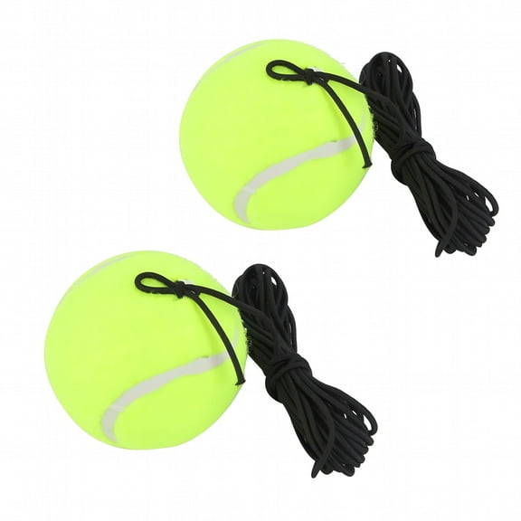 BESTSKY Tennis Ball, Tennis Ball Parking Aid, Tennis Beginner Training Ball with Elastic Rubber St for Single Practice, Rubber Woolen Trainer Tennis Ball