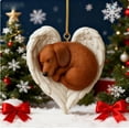 thumbnail image 2 of Virelaxpo Mini Angel Dog Memorial Christmas Tree Ornament for Pet Lovers Festive Keepsake Decoration with Hanging Loop, 2 of 4