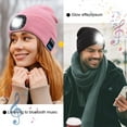 thumbnail image 6 of Zukuco LED Bluetooth Beanie Hat with Light, Music Beanie Hat, Rechargeable Headlamp Knitted Beanie for Men Women Dad, 6 of 7
