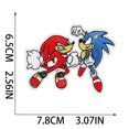 thumbnail image 3 of Pegatina de tela con diseño de Sonic The Hedgehog para hacer tú mismo, parche bordado con diseño de dibujos animados, pegatinas multifuncionales para ropa, 3 of 5