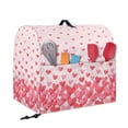 thumbnail image 2 of FOR U DESIGNS Heart Red Stand Mixer Cover with Pocket Stain Resistant Kitchen Aid Covers for Stand Mixer Dust Cover Valentine's Day Decoration for Stand Mixer or Coffee Maker - L, 2 of 8