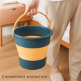 thumbnail image 2 of Bucket, Plastic Bucket Telescopic Portable Foot Bucket, Foldable Car Wash Bucket 4.6L-A, 2 of 5