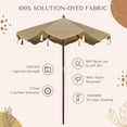 thumbnail image 4 of LAGarden BOHO 7' Fringe Patio Umbrella with Fringe UPF50+ Boho Style 5-Year-Non-Fading for Yard,Model:BH7W-10, 4 of 9
